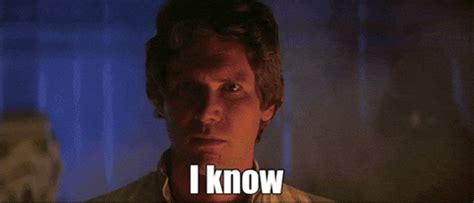 Related <strong>GIFs</strong>. . I know han solo gif